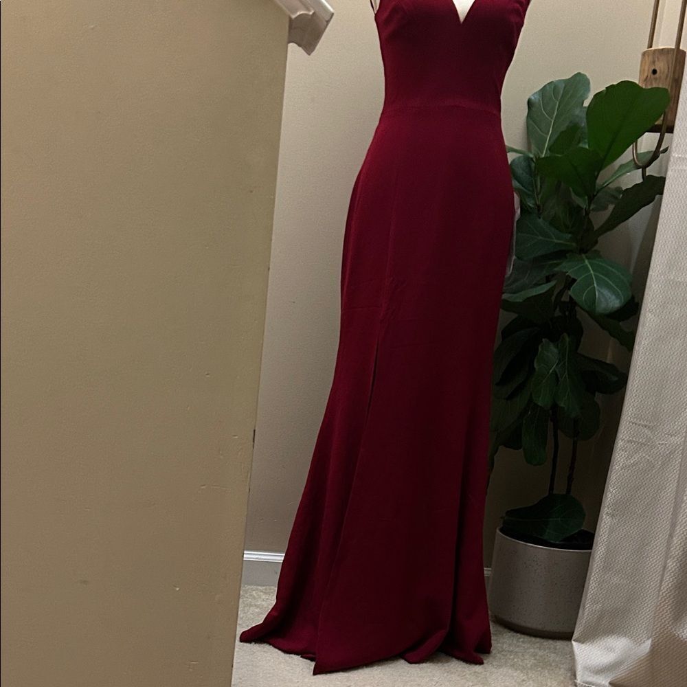 NEW Dress the Population Sandra Gown Dress in red - Size S - Picture 2 of 9